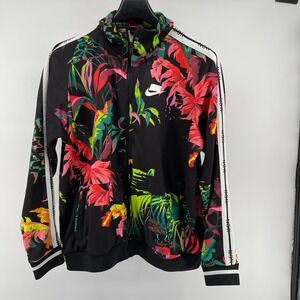 Nike NSW Sportswear Track Jacket Mens Large Floral AOP Full Zip